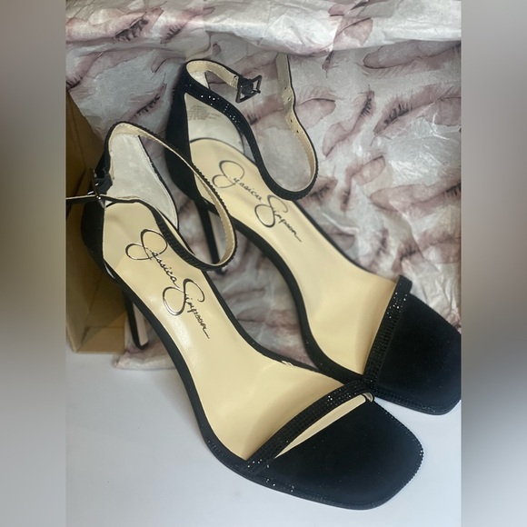 Jessica Simpson Ostey Women’s Black Supreme Microsuede Stiletto Heels size 7.5 - Picture 8 of 12